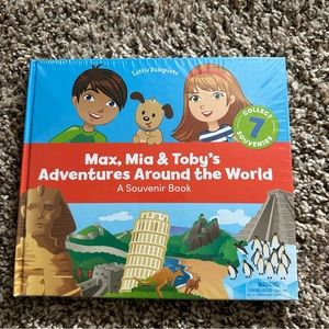 Max, Mia & Toby’s Adventures Around The World Souvenir Book NWT